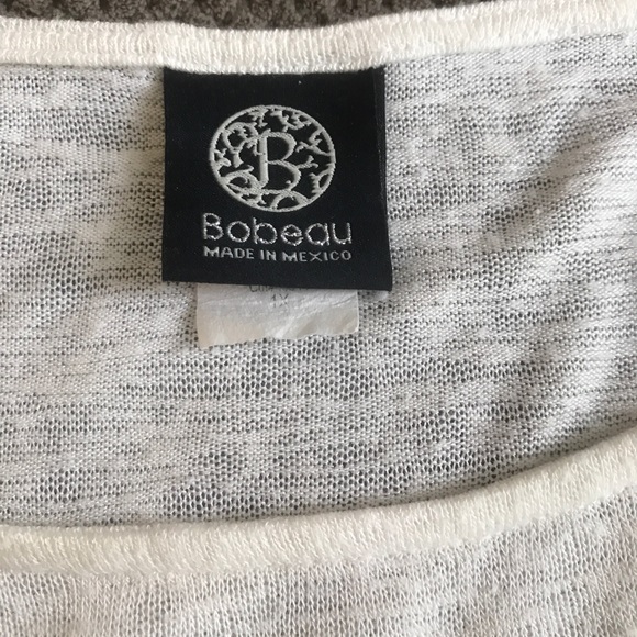 Misses 1X lightweight knit tunic top with lace - Picture 3 of 5